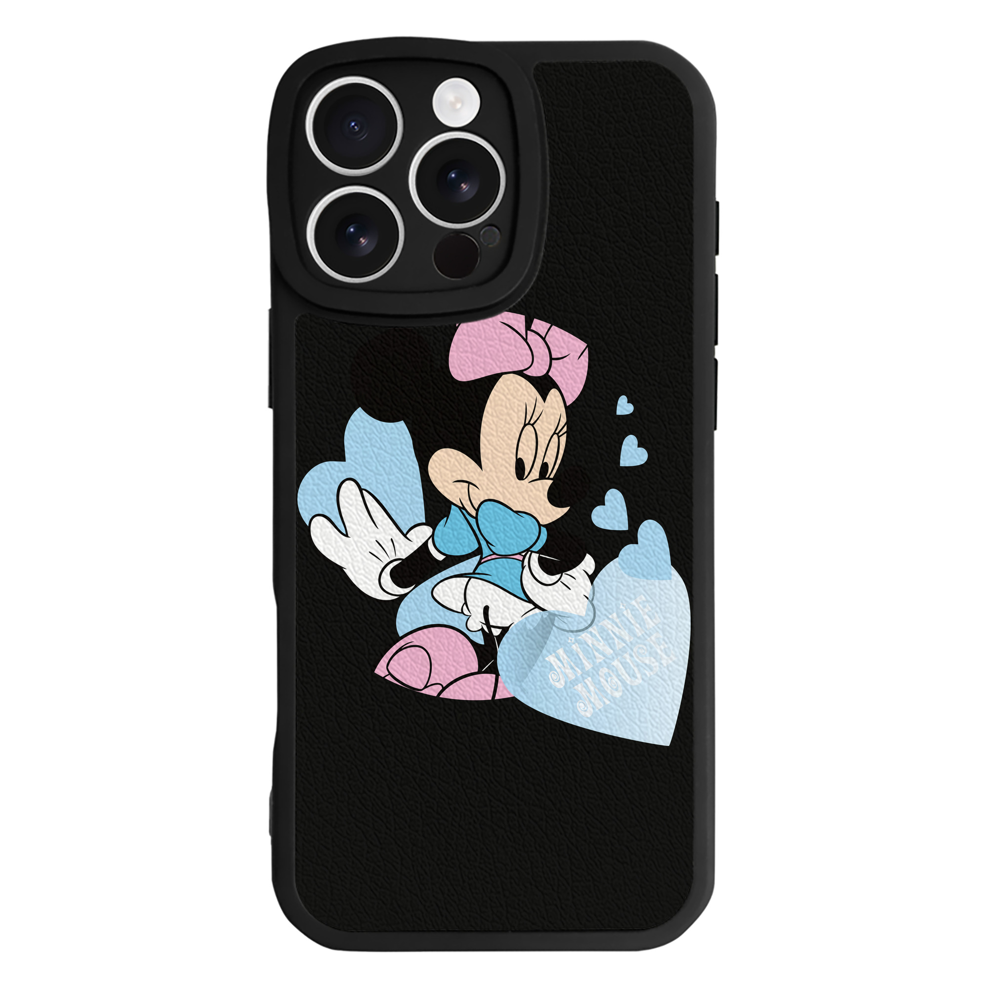 （画像用） ミッキーマウス Mickey Mouse 【iPhone 16シリーズ対応】シリコンスマホケース（レザー調） 材質：シリコン